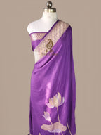 Pure Tussar Georgette Silk Banarasi Saree | Pure Silver Golden Zari