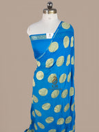 Pure Khaddi Georgette Banarasi Saree | Water Zari Round Boota