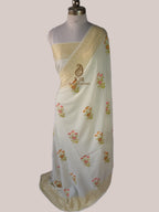 Pure Munga Silk Banarasi Saree | Pure Sona Zari with Multi Colour Meenakari