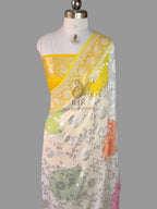 Rangkat Banarasi Handloom Pure Khaddi Georgette Saree | Pure Silver Zari