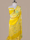 Pure Tussar Silk Banarasi Saree | Rupa Zari & Multi Colour Meena Work